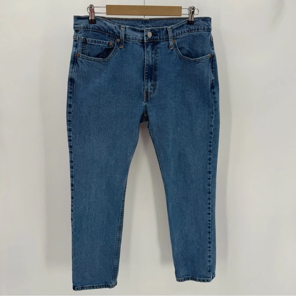 Levi’s Jeans Men’s 36x30 Blue Denim 514 Straight Fit Cotton Blend READ